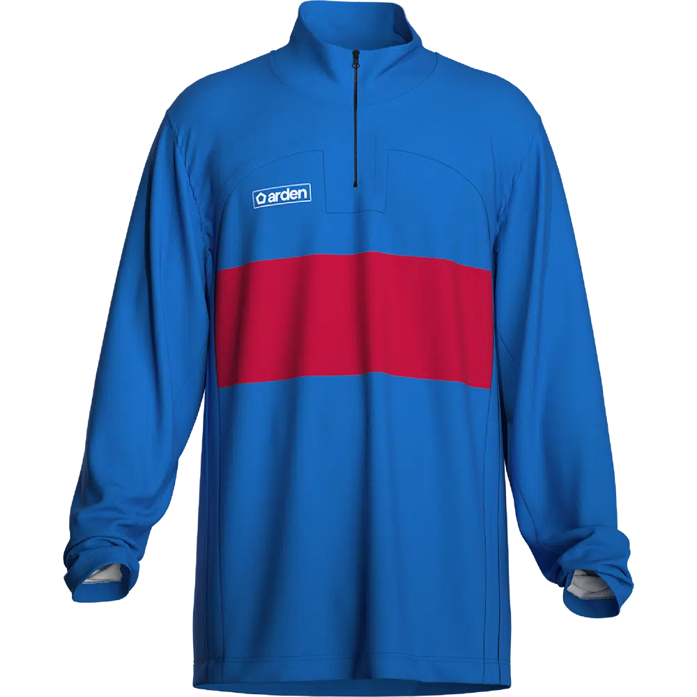 Sweat midzip semi-sublimé personnalisé pour club