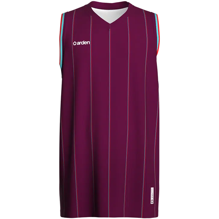 Maillot homme de basket-ball personnalisé bordeaux