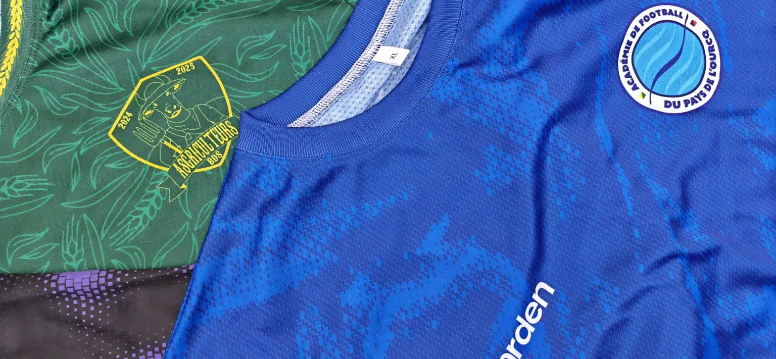 Maillots personnalisés réalisés en sublimation par ArdenSport