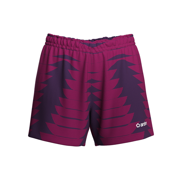 Short femme de rugby personnalisé rose