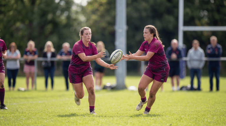 Joueurs portant des maillots de rugby personnalisés ArdenSport