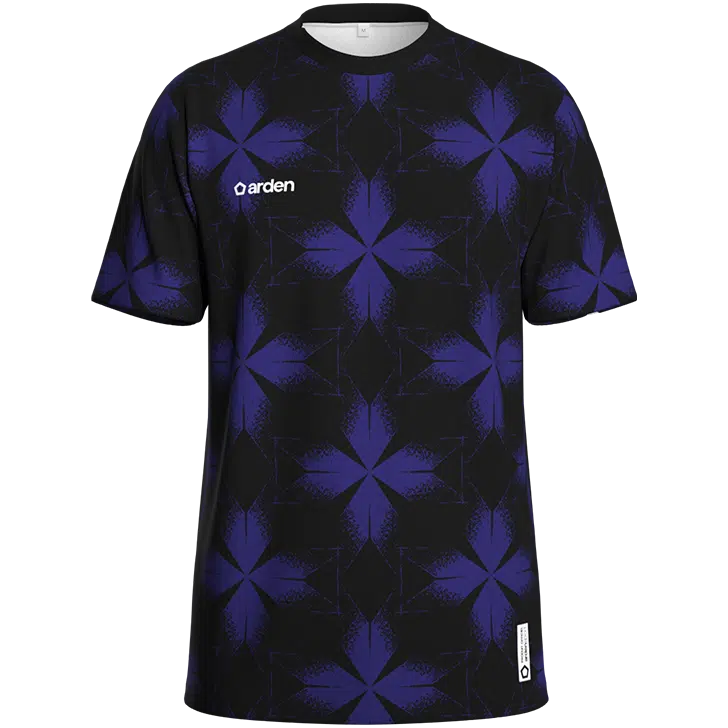 Maillot de handball personnalisé noir et violet ArdenSport