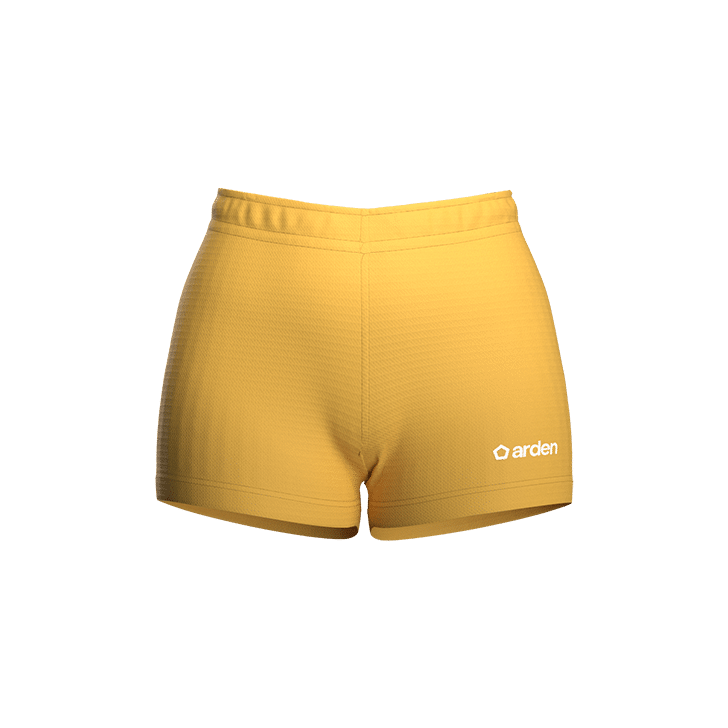 Shorty femme de volleyball personnalisé jaune