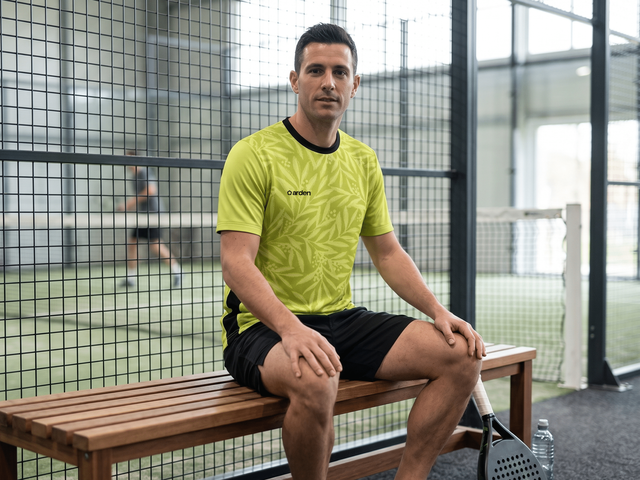 Joueurs portant des tenues personnalisées pour sports de raquette ArdenSport